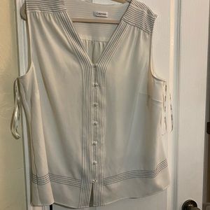 ❤️Calvin Klein cream colored suit shell❤️